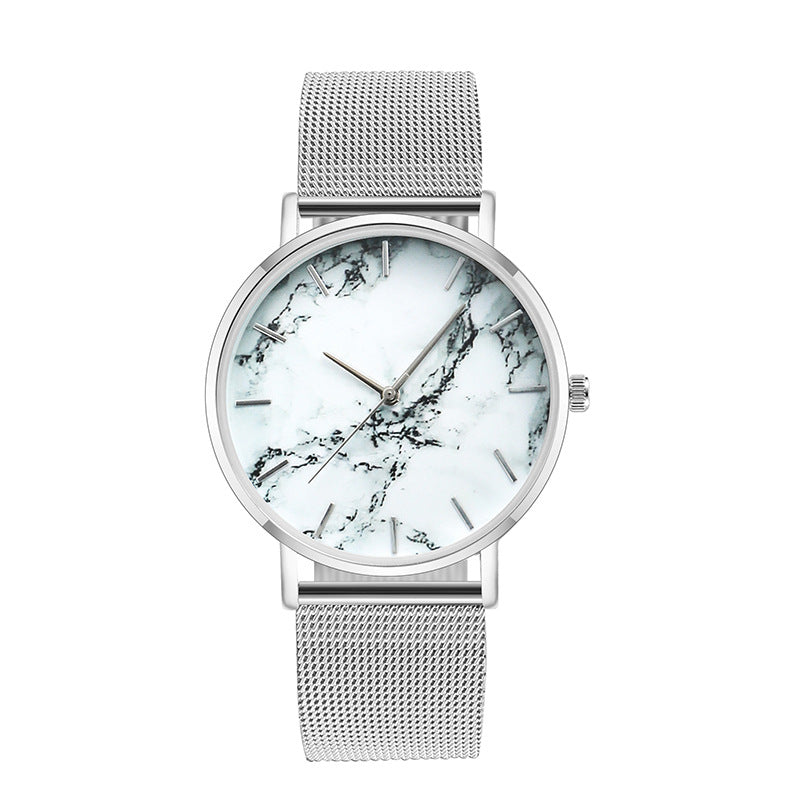 Modieus Roségoud Mesh Band Creatief Marmeren Dames Polshorloge Luxe Dames Quartz Horloges Cadeaus Relogio Feminino Dropshipping