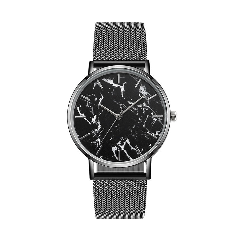 Modieus Roségoud Mesh Band Creatief Marmeren Dames Polshorloge Luxe Dames Quartz Horloges Cadeaus Relogio Feminino Dropshipping