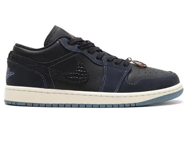 AIR JORDAN 1 LOW SE BLACK DARK OBSIDIAN SNAKESKIN