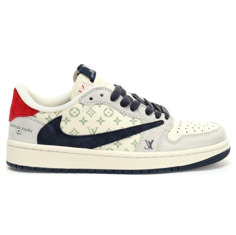 AIR JORDAN 1 LOW OG SP BEIGE/NAVY LV MONOGRAM