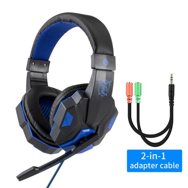 Bedrade gamerheadset met ledverlichting