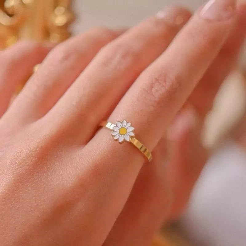 Draaiende Fidget Spinner Ring Voor Dames