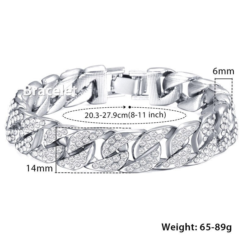 Miami Gold Curb Cubaanse Armband