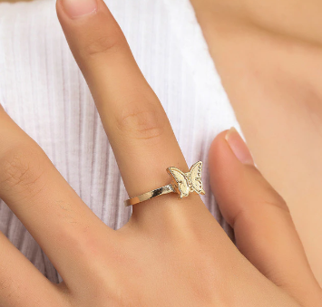 Draaiende Fidget Spinner Ring Voor Dames