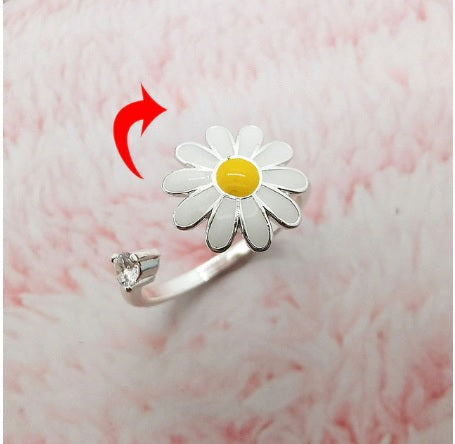Draaiende Fidget Spinner Ring Voor Dames