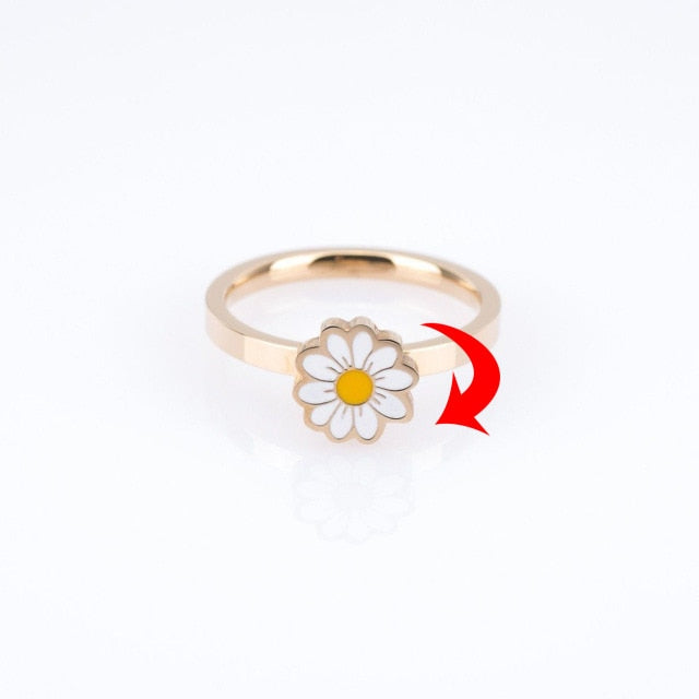 Draaiende Fidget Spinner Ring Voor Dames
