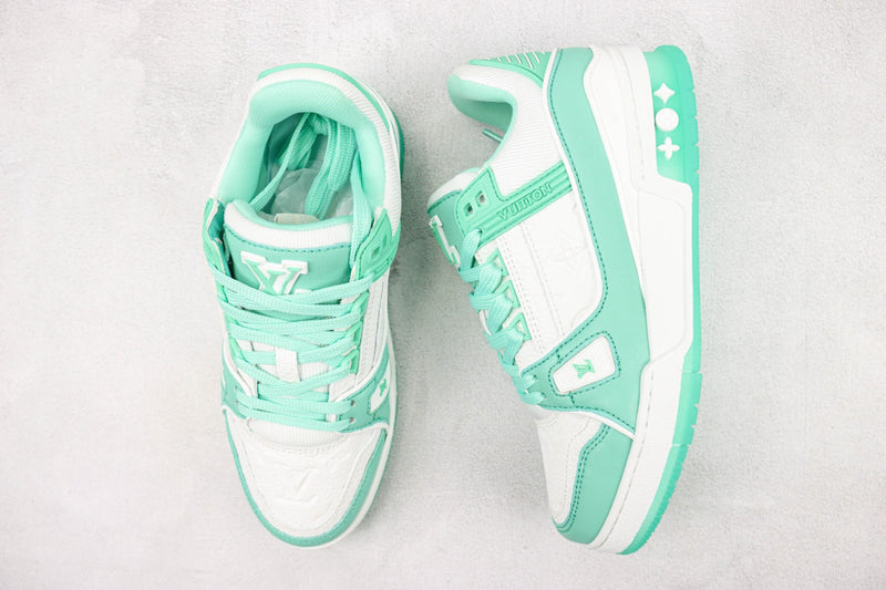 LOUIS VUITTON TRAINER LOW GREEN WATER