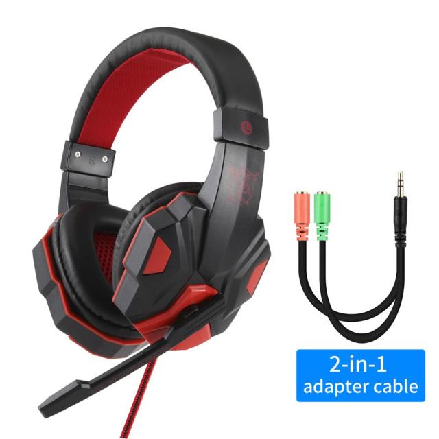 Bedrade gamerheadset met ledverlichting