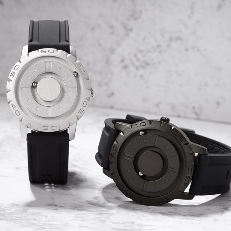IJzeren Bal Magnetische Wijs Horloge voor Heren