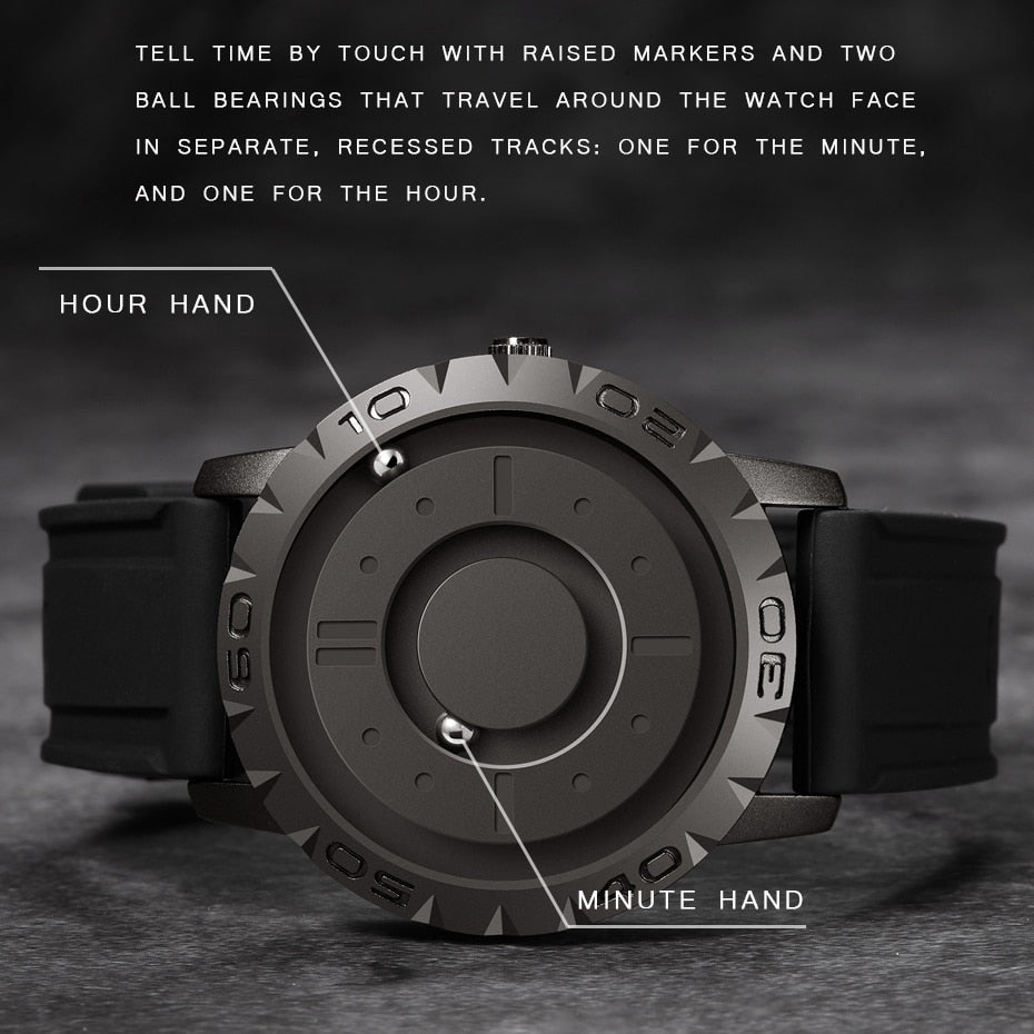 IJzeren Bal Magnetische Wijs Horloge voor Heren