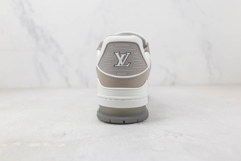 LOUIS VUITTON TRAINER LOW GREY WHITE