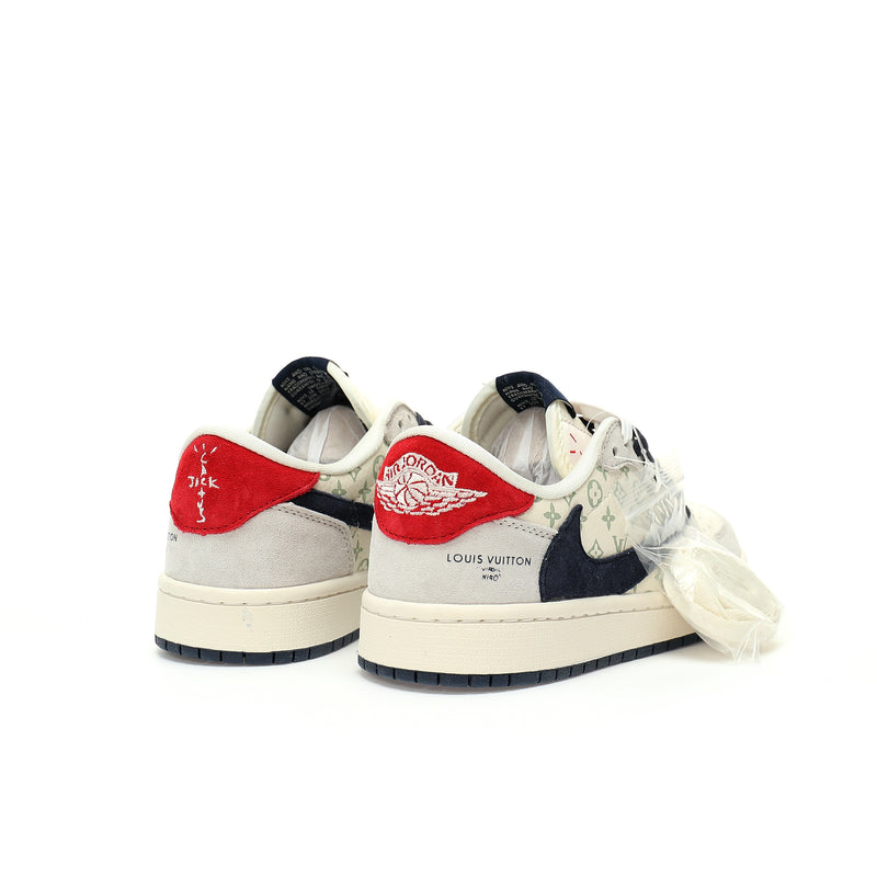 AIR JORDAN 1 LOW OG SP BEIGE/NAVY LV MONOGRAM