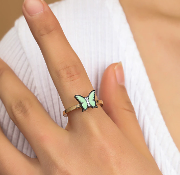 Draaiende Fidget Spinner Ring Voor Dames