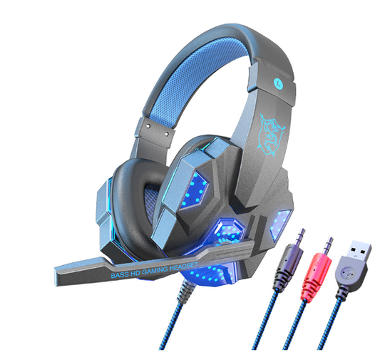 Bedrade gamerheadset met ledverlichting