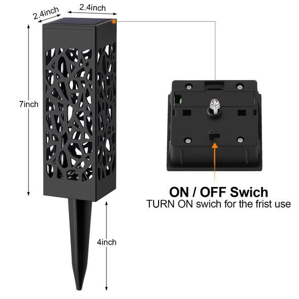 Op Zonne-energie Waterdichte Vintage Tuinlamp
