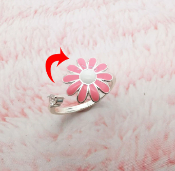 Draaiende Fidget Spinner Ring Voor Dames